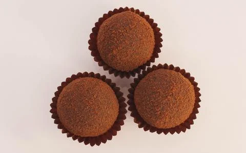 Chocolate eggs with chocolate Stock Photos