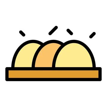 Chocolate eggs icon vector flat 스톡 일러스트