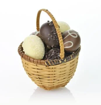 Chocolate eggs Stock Photos