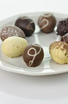 Chocolate eggs Stock Photos