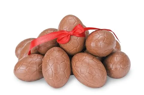Chocolate eggs Stock Photos