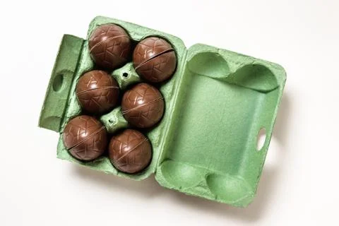 Chocolate eggs Foto stock