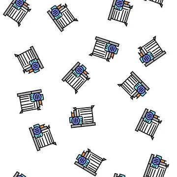 Chocolate equipment generator vector seamless pattern イラスト素材