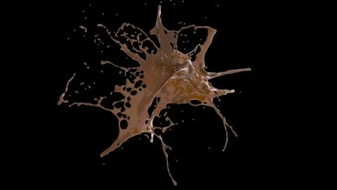 Chocolate explosion Stock Illustration