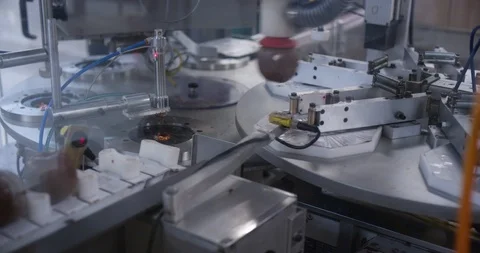Chocolate factory machine Stock Footage 104001343
