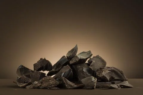 Chocolate flakes Stock Photos