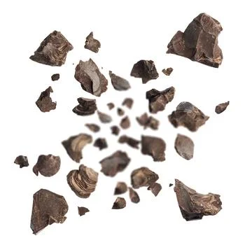 Chocolate flakes Stock Photos