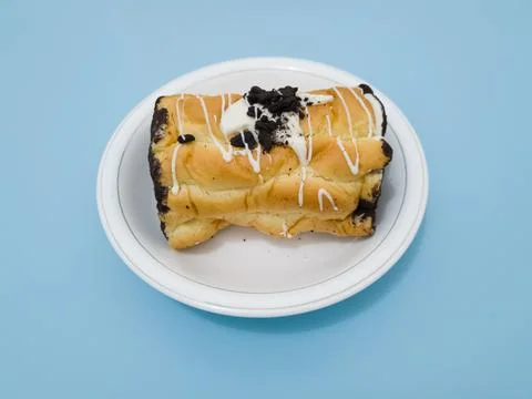 Chocolate flavored bread Foto stock