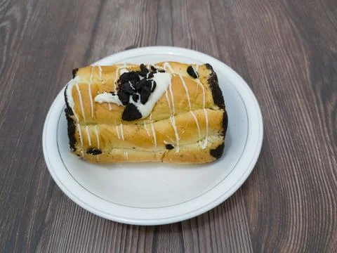Chocolate flavored bread Stock Photos
