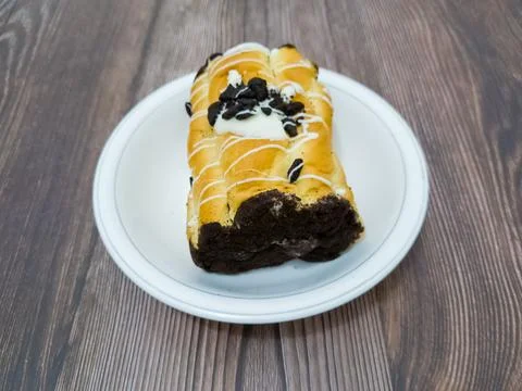 Chocolate flavored bread Stock Photos