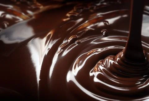 Chocolate flow Stock Photos