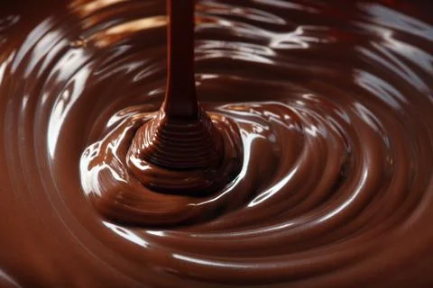 Chocolate flow Stock Photos