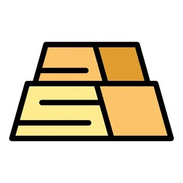 Chocolate food icon vector flat 스톡 일러스트