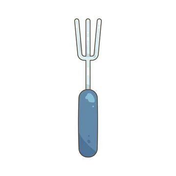 Chocolate fork Illustrazione stock