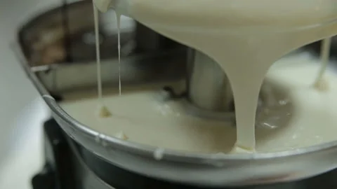Chocolate fountain placed on a table in wedding day Stock Footage 88255038