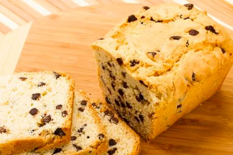 Chocolate fruitcake Stock Photos