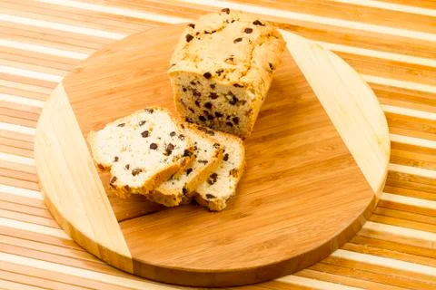 Chocolate fruitcake Stock Photos