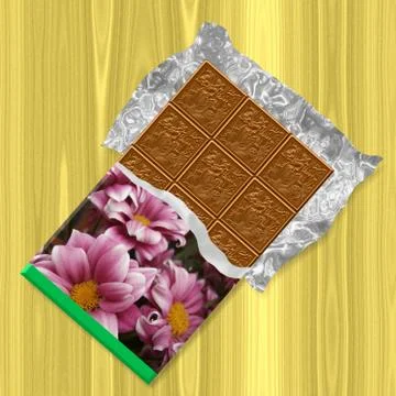 Chocolate generated texture background Stock Illustration