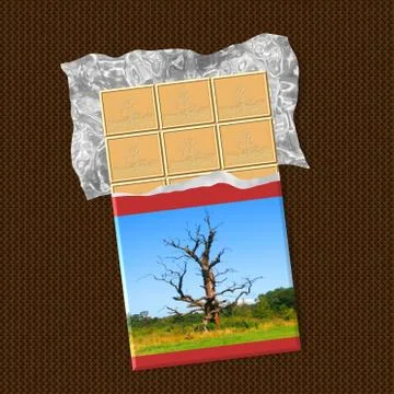 Chocolate generated texture background Stock Illustration