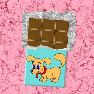 Chocolate generated texture background Stock Illustration