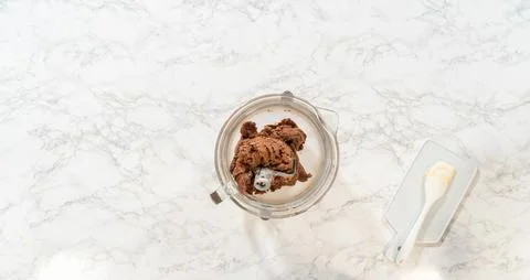 Chocolate Ginger Sugar Cookie Dough for Baking Stock Photos