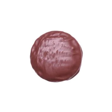 Chocolate glazed cookie Stock Photos