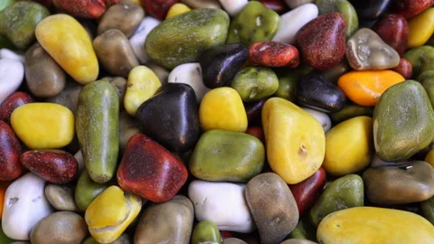 Chocolate Glazed Pebbles. Stock Footage 116233974