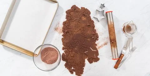 Chocolate graham crackers Stock Photos