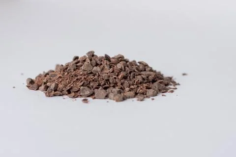 Chocolate Granules Inline View Foto stock