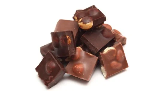 Chocolate heap Stock Photos