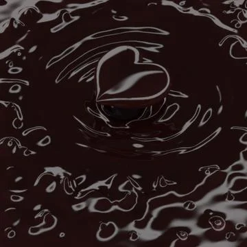 Chocolate heart candy. Stock Illustration