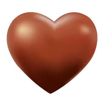 Chocolate heart Stock Illustration