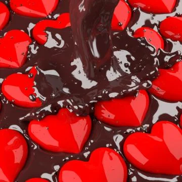 Chocolate heart. Stock Illustration