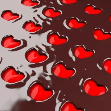 Chocolate heart. Stock Illustration