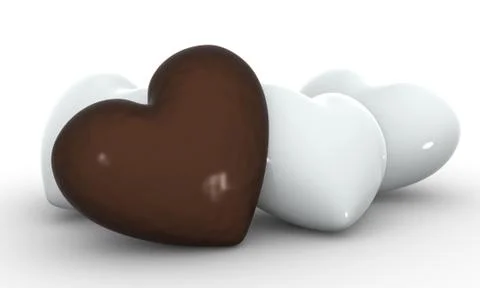 Chocolate heart Stock Illustration