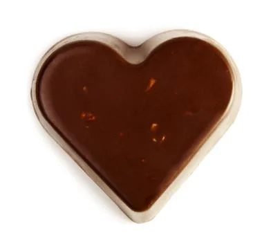 Chocolate heart Stock Photos