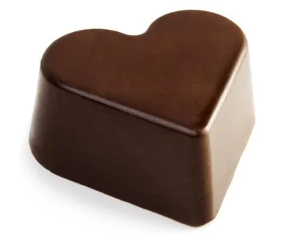 Chocolate heart Stock Photos
