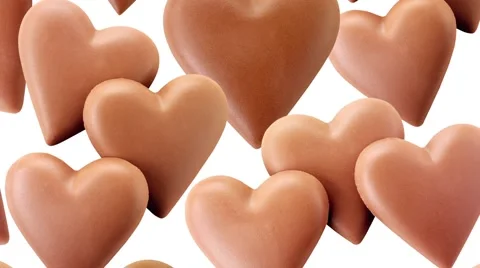  CHOCOLATE HEARTS  IN CLOSE UP TRACKING SHOT  Vidéo 62232703