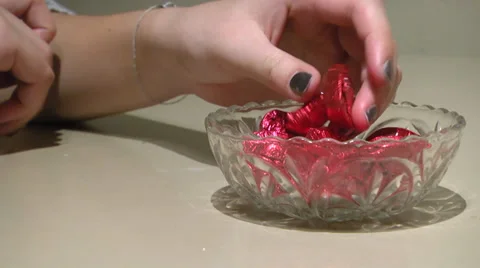 Chocolate Hearts Stock Footage 34690035