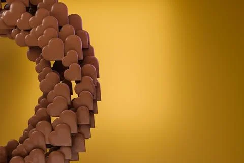 Chocolate hearts Illustrazione stock