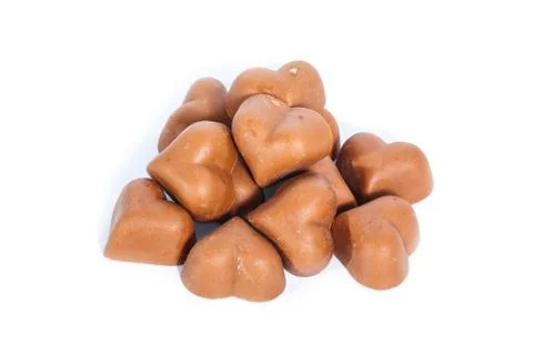 Chocolate hearts Stock Photos