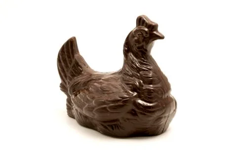 Chocolate hen Stock Photos