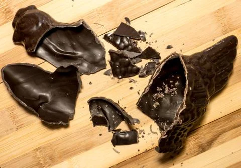 Chocolate hen. Stock Photos