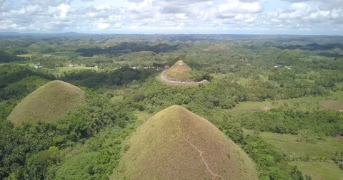 Chocolate Hills Stock Footage 89573779