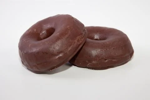Chocolate homemade donuts Stock Photos
