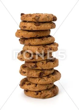 Chocolate homemade pastry cookies Stock Photos