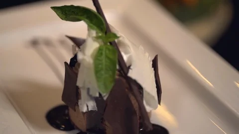Chocolate Ice Cream Stock Footage 123312609