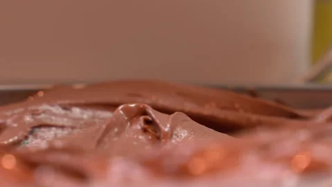 Chocolate Ice Cream Stock Footage 135634838