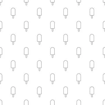 Chocolate ice cream pattern seamless Stock Illustration