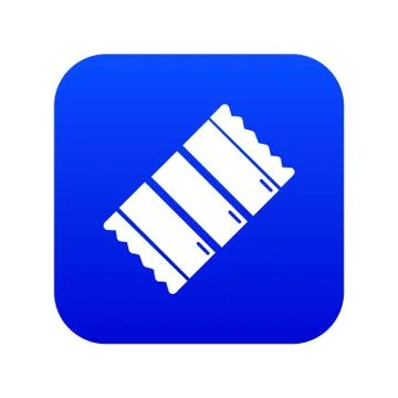 Chocolate icon blue vector 스톡 일러스트